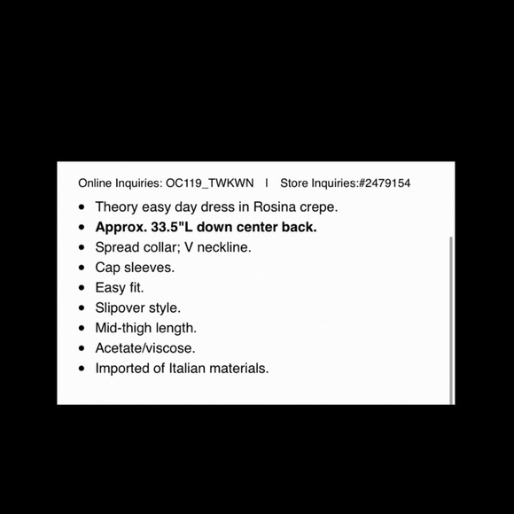 Theory Rosina Crepe Easy Day Dress. - Picture 5 of 6